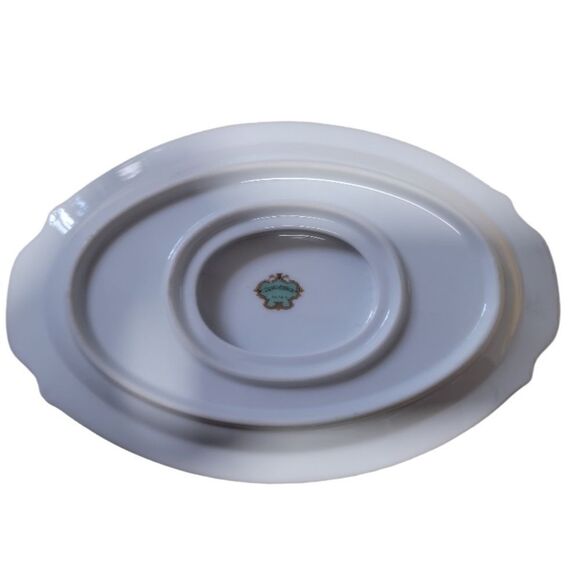 Vintage Jyoto China Gravy Boat with Attached Underplate - Picture 4 of 4